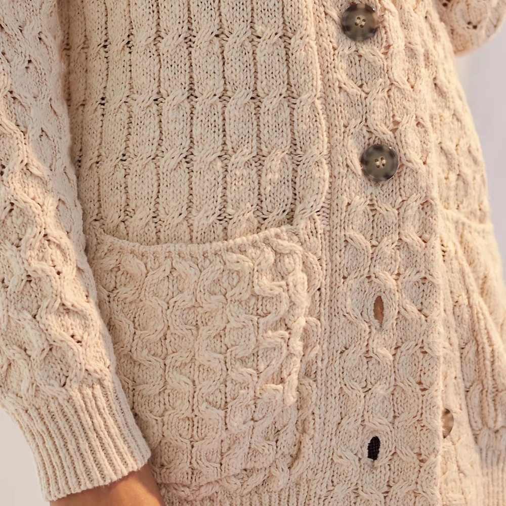 Anthropologie Pilcro Textured Longline Cardigan NWT Extra Large - Picture 4 of 7
